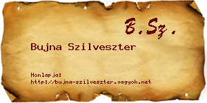 Bujna Szilveszter névjegykártya