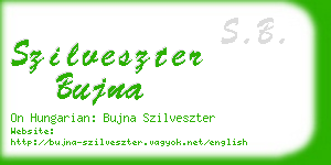 szilveszter bujna business card